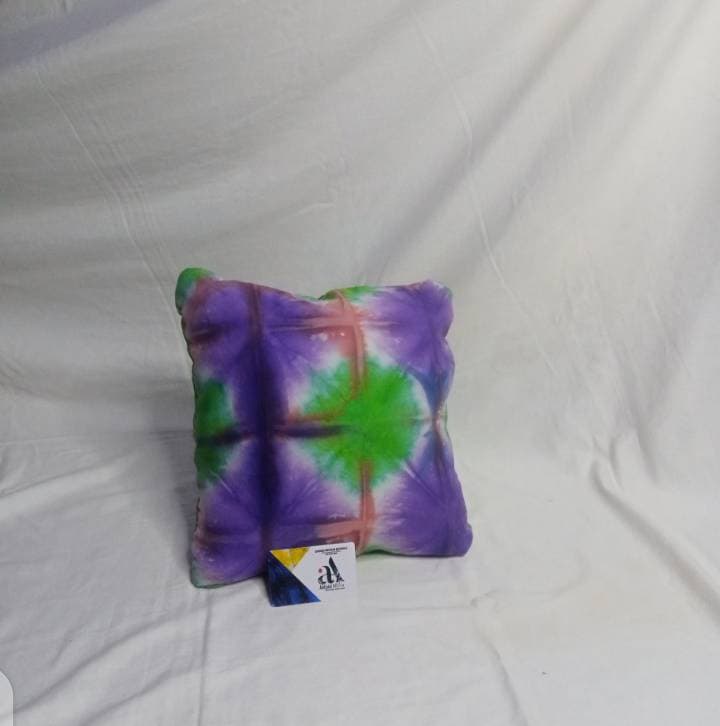 Adire throw pillows thumbnail 3