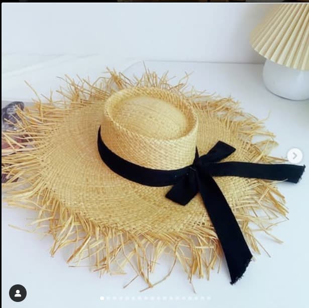 Wendysrack Frayed Straw Hat - Image 1