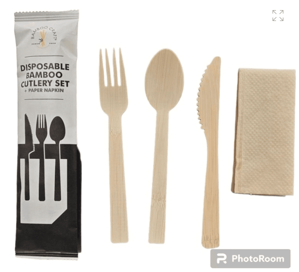 BambooCraft 100% Bamboo Heavy Duty Compostable Cutlery (Fork Only) - Image 1