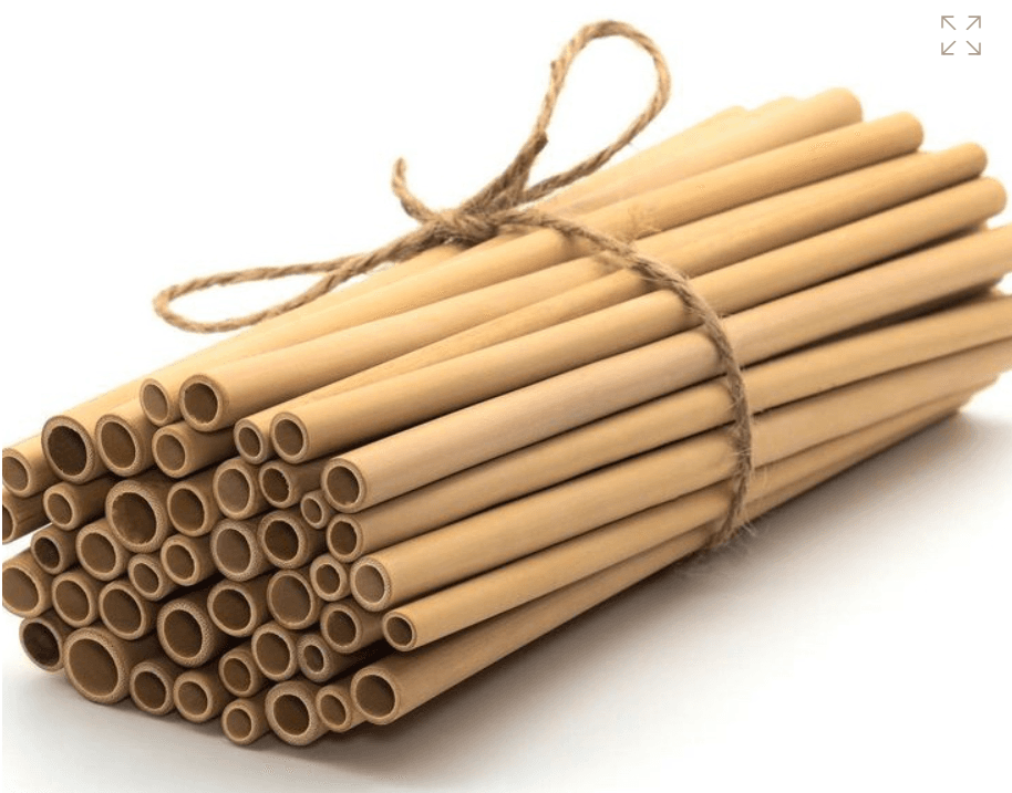 BambooCraft 10 Piece Reusable Bamboo Straw Set + 2 Cleaning Brushes - Image 1
