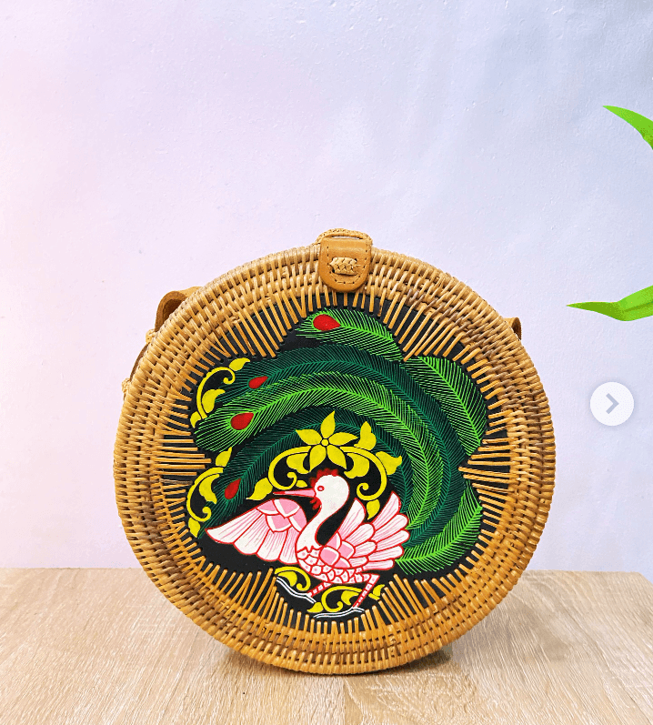 Wendysrack Round Rattan bag - Image 1